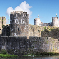 Buy canvas prints of Caerphilly Castle 7 by Steve Purnell