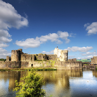 Buy canvas prints of Caerphilly Castle 9 by Steve Purnell