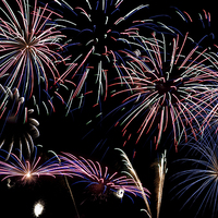 Buy canvas prints of Fireworks Extravaganza 2 by Steve Purnell