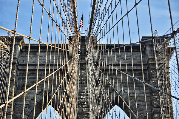 Brooklyn Bridge Picture Board by Steve Purnell