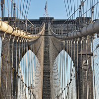 Buy canvas prints of Brooklyn Bridge 2 by Steve Purnell