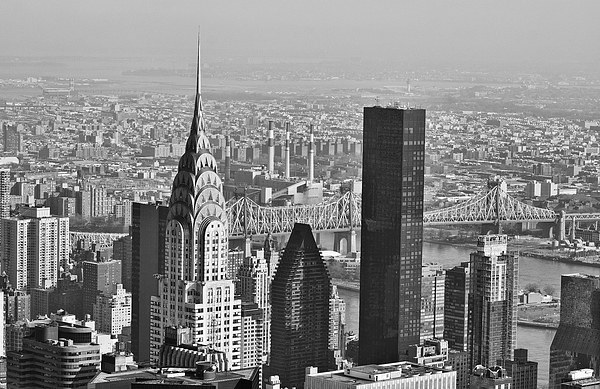 Chrysler Building New York Black And White Picture Board by Steve Purnell