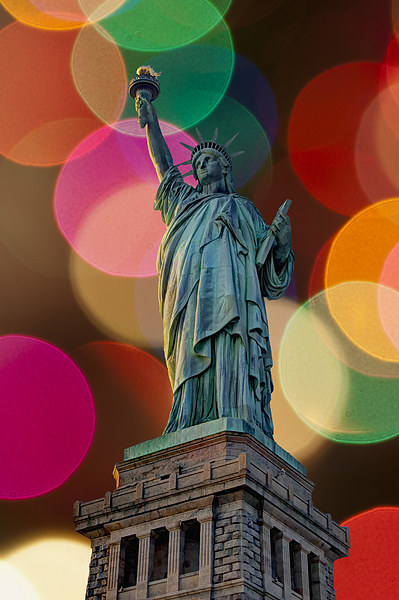 Liberty Bokeh Picture Board by Steve Purnell