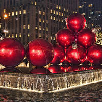 Buy canvas prints of Christmas On 5th Avenue Manhattan by Steve Purnell