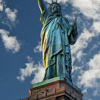 Buy canvas prints of Statue Of Liberty by Steve Purnell