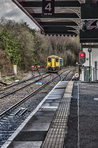 The Train Now Arriving At Picture Board by Steve Purnell
