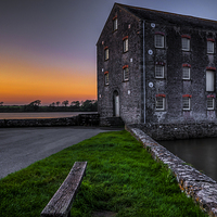 Buy canvas prints of Carew Tidal Mill At Sunset by Steve Purnell