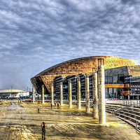 Buy canvas prints of Wales Millennium Centre by Steve Purnell
