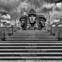 Buy canvas prints of Bargoed Miners Mono by Steve Purnell