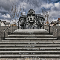 Buy canvas prints of Bargoed Miners by Steve Purnell