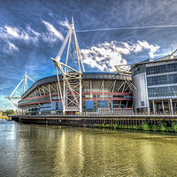 Buy canvas prints of Wales Millennium Stadium 3 by Steve Purnell