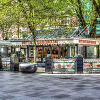 Buy canvas prints of Savour the Vintage Charm at Hayes Island Snack Bar by Steve Purnell