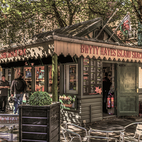 Buy canvas prints of Hayes Island Snack Bar Cardiff by Steve Purnell