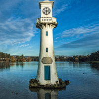 Buy canvas prints of Roath Park Lighthouse by Steve Purnell