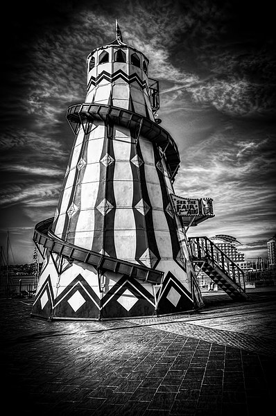 Helter Skelter Mono Picture Board by Steve Purnell