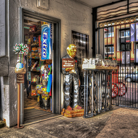 Buy canvas prints of Ye Olde Sweet Shoppe Painterly by Steve Purnell