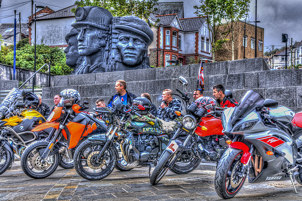 Motorcycle Rally 2 Picture Board by Steve Purnell