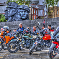 Buy canvas prints of Motorcycle Rally 2 by Steve Purnell