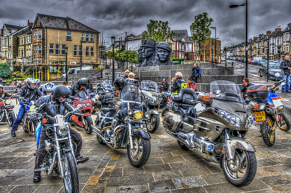 Motorcycle Rally 3 Picture Board by Steve Purnell