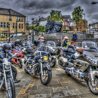 Buy canvas prints of Motorcycle Rally 3 by Steve Purnell
