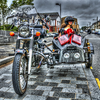 Buy canvas prints of Ural Wolf 750 And Sidecar by Steve Purnell