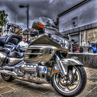 Buy canvas prints of Honda Goldwing by Steve Purnell