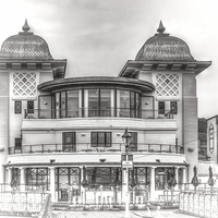 Buy canvas prints of The Pavilion Penarth Pier Dreamy by Steve Purnell