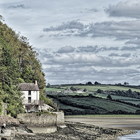 Buy canvas prints of Dylan Thomas Boathouse At Laugharne by Steve Purnell