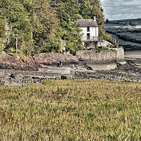 Buy canvas prints of Dylan Thomas Boathouse At Laugharne 2 by Steve Purnell