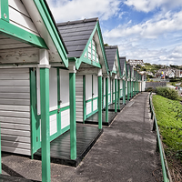 Buy canvas prints of Beach Huts Langland Bay Swansea 2 by Steve Purnell