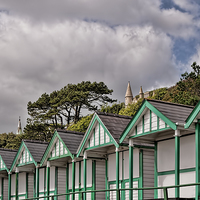 Buy canvas prints of Beach Huts Langland Bay Swansea 3 by Steve Purnell