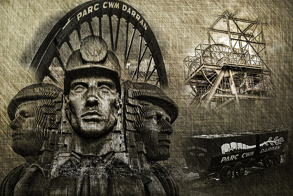 Welsh Mining Heritage Picture Board by Steve Purnell