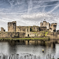 Buy canvas prints of Caerphilly Castle 3 by Steve Purnell