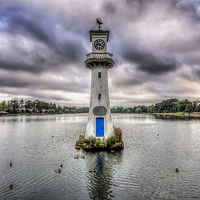 Buy canvas prints of Scott Memorial Lighthouse Roath Park Cardiff 1 by Steve Purnell