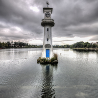 Buy canvas prints of Scott Memorial Lighthouse Roath Park Cardiff 2 by Steve Purnell