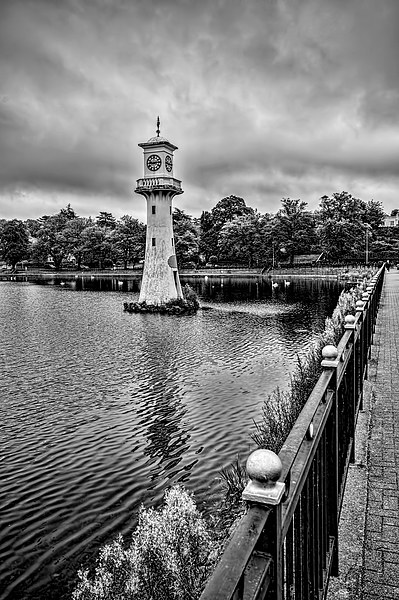  Scott Memorial Lighthouse Roath Park Cardiff 3 mo Picture Board by Steve Purnell