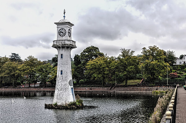 Scott Memorial Lighthouse Roath Park Cardiff 6 Picture Board by Steve Purnell