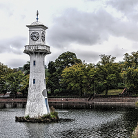 Buy canvas prints of Scott Memorial Lighthouse Roath Park Cardiff 6 by Steve Purnell
