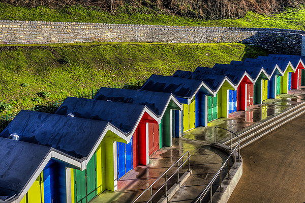 Barry Island Beach Huts 2 Picture Board by Steve Purnell