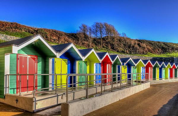Barry Island Beach Huts 3 Picture Board by Steve Purnell