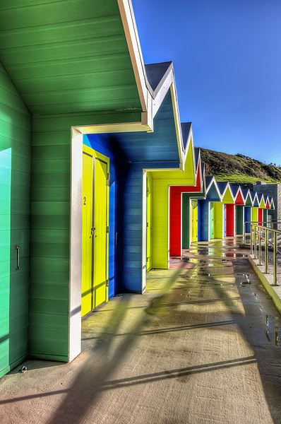 Barry Island Beach Huts 5 Picture Board by Steve Purnell