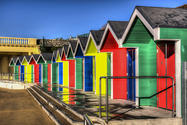 Barry Island Beach Huts 6 Picture Board by Steve Purnell