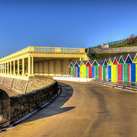 Buy canvas prints of Barry Island Beach Huts 8 by Steve Purnell