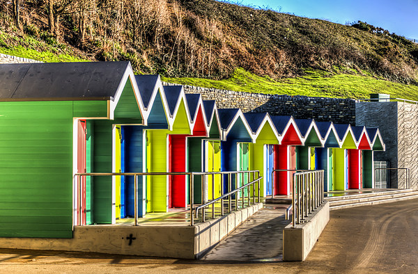 Barry Island Beach Huts 14 Picture Board by Steve Purnell