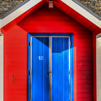 Buy canvas prints of Beach Hut Number 12 by Steve Purnell
