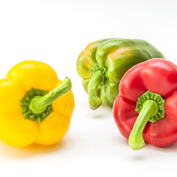 Buy canvas prints of Mixed Peppers 1 by Steve Purnell