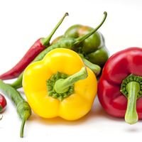 Buy canvas prints of Mixed Peppers 2 by Steve Purnell