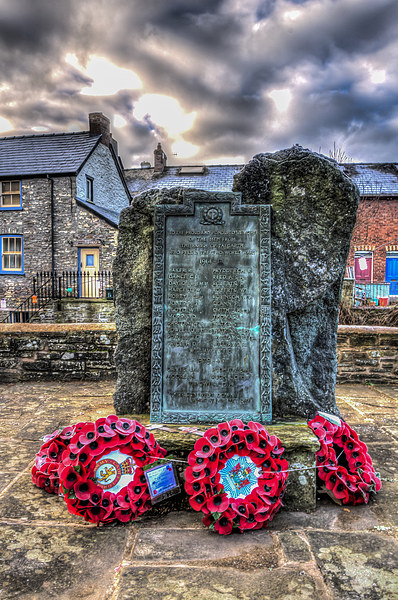 Talgarth War Memorial Picture Board by Steve Purnell