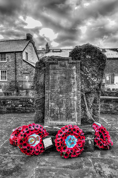 Talgarth War Memorial 2 Picture Board by Steve Purnell