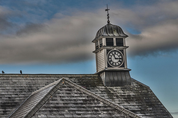 Talgarth Town Hall Clock Picture Board by Steve Purnell